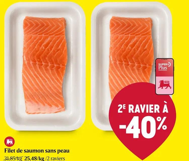 Offre: Saumon filet | Sans peau