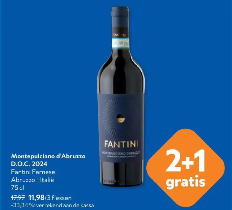 Promotie: Montepulciano d'Abruzzo D.O.C. 2024