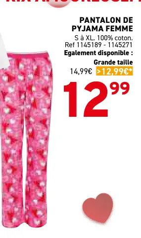 Offre: Pantalon de pyjama femme