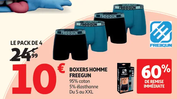 Promotie: Boxers homme FREEGUN
