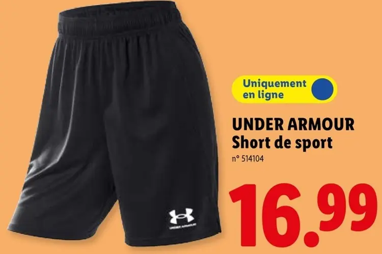 Offre: UNDER ARMOUR Short de sport 