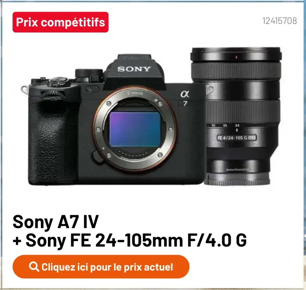 Offre: Sony A7 IV + Sony FE 24-105mm F/4.0 G
