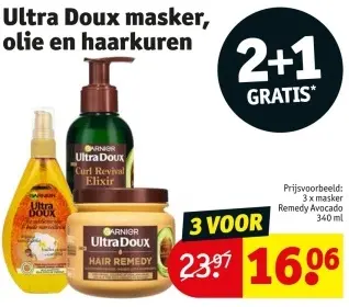 Promotie: Ultra Doux masker, olie en haarkuren