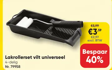 Aanbieding: Lakrollerset vilt universeel