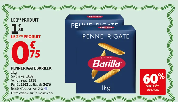 Offre: Penne rigate