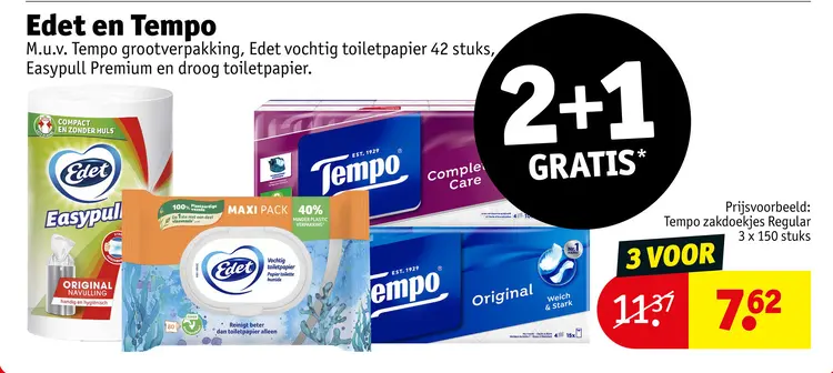 Aanbieding: Tempo zakdoekjes Regular