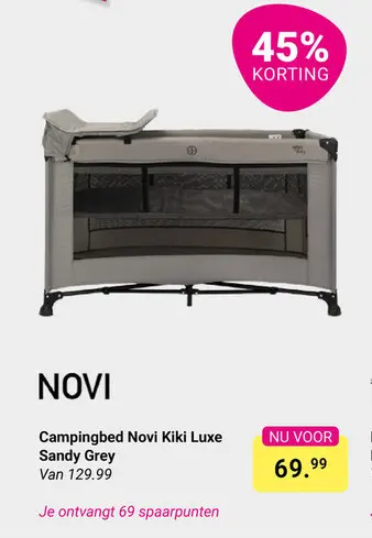 Aanbieding: Campingbed Novi Kiki Luxe