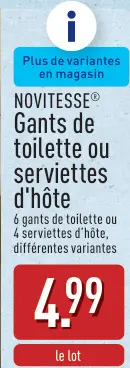 Offre: Gants de toilette ou serviettes d'hôte