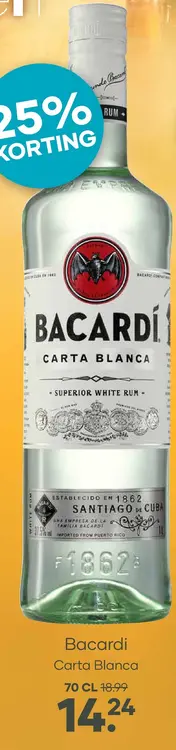 Aanbieding: Bacardi Carta Blanca