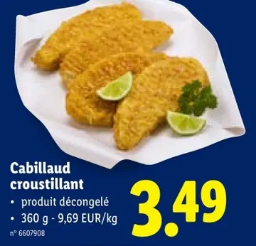 Offre: Cabillaud croustillant
