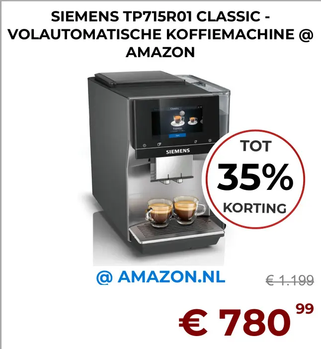 Aanbieding: Tp715r01 classic - volautomatische koffiemachine