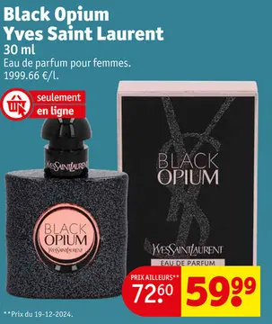 Offre: Black Opium Yves Saint Laurent