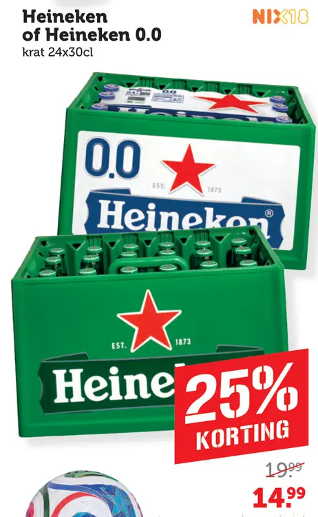 Aanbieding: Heineken of Heineken 0.0