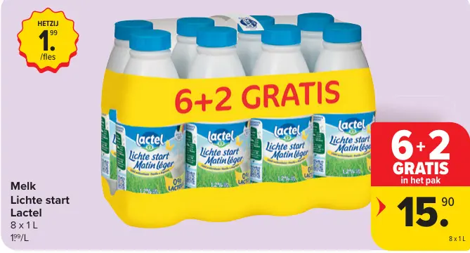 Promotie: Melk Lichte start