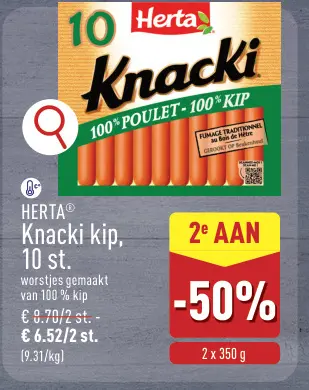 Promotie: Knacki kip