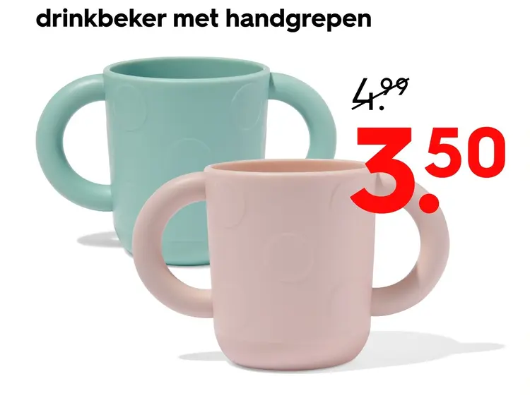 Aanbieding: drinkbeker met handgrepen