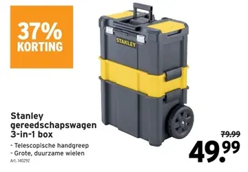 Aanbieding: Stanley gereedschapswagen 3-in-1 box