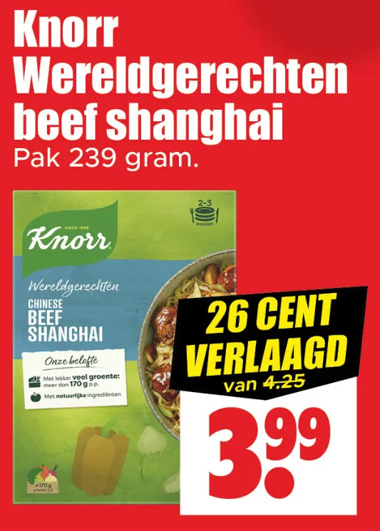 Aanbieding: Wereldgerechten beef shanghai