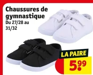 Offre: Chaussures de gymnastique