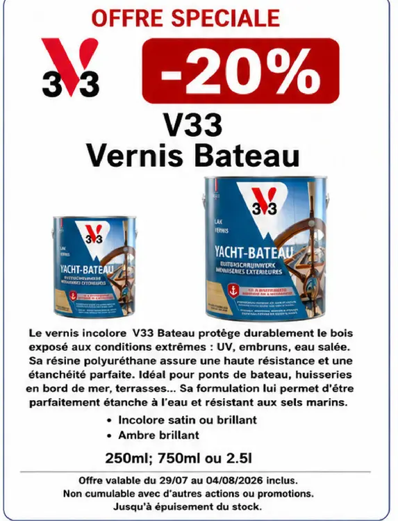 Offre: Vernis Bateau