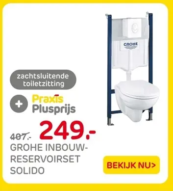 Aanbieding: Grohe inbouw-reservoirset solido