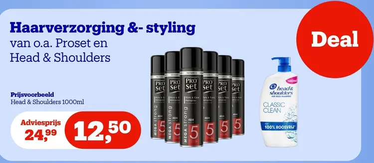 Aanbieding: Haarverzorging & -styling van o.a. Proset en 