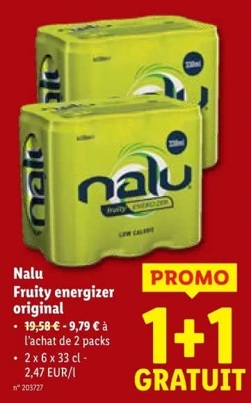 Offre: Fruity energizer original