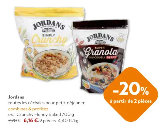 Offre: Toutes les céréales pour petit-déjeuner