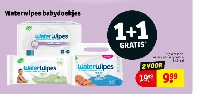 Aanbieding: Waterwipes babydoekjes