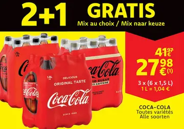 Offre: Coca-Cola toutes variétés / Alle soorten