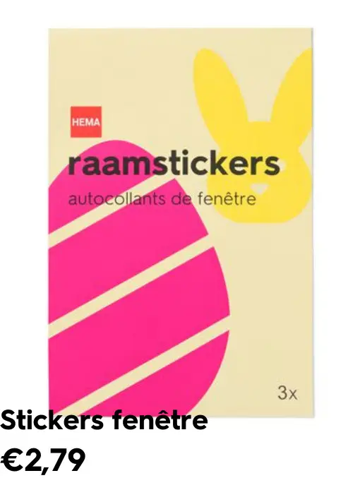 Offre: Stickers fenêtre