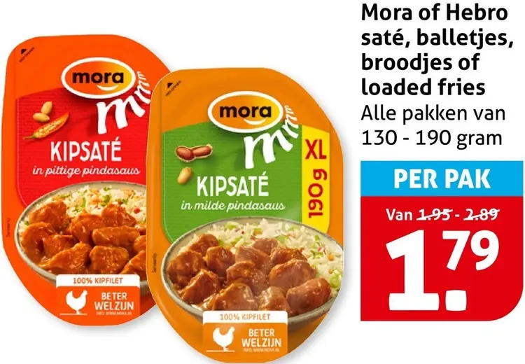 Aanbieding: Saté, balletjes, broodjes of loaded fries