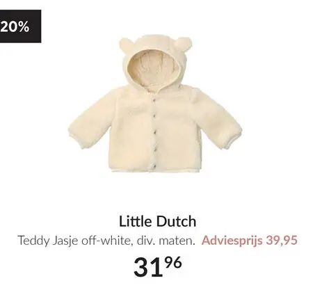 Aanbieding: Teddy Jasje off-white