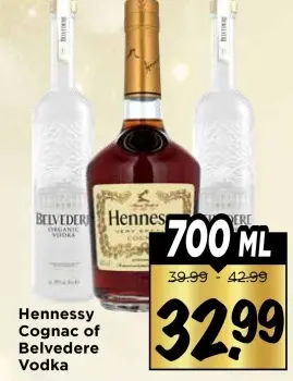 Aanbieding: Hennessy Cognac of Belvedere Vodka