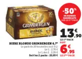 Offre: Biere blonde GRIMBERGEN