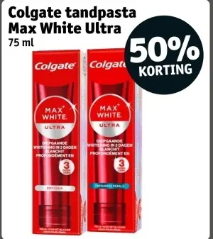 Aanbieding: Colgate tandpasta Max White Ultra