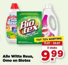 Alle Witte Reus, Omo en Biotex
