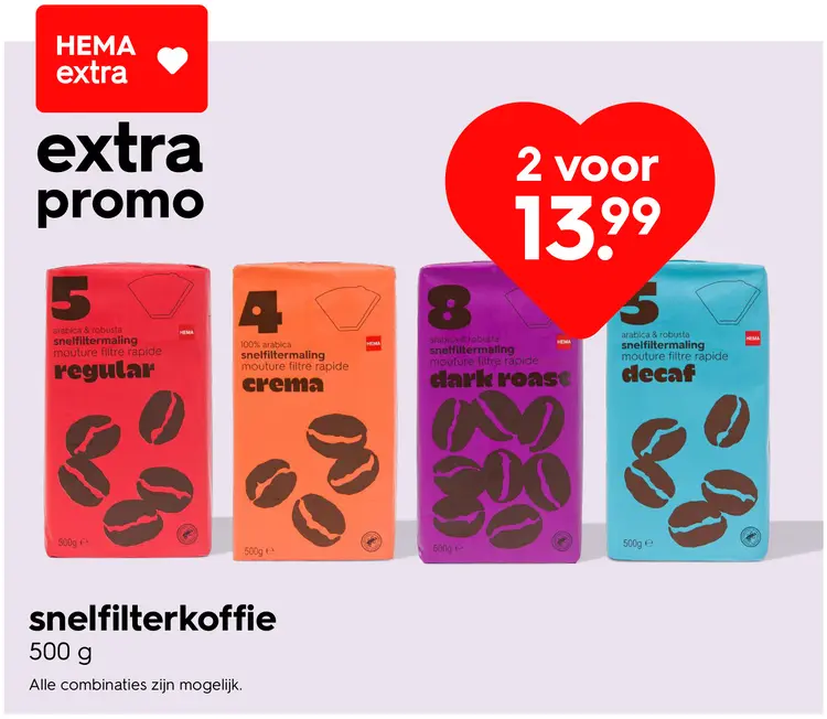 Promotie: Snelfilterkoffie