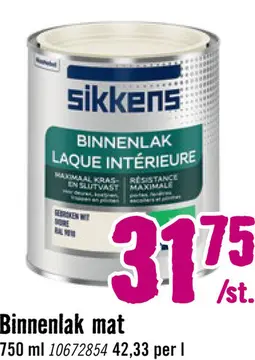 Aanbieding: Binnenlak mat