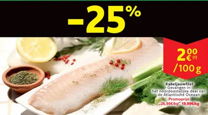 Promotie: Kabeljauwfilet