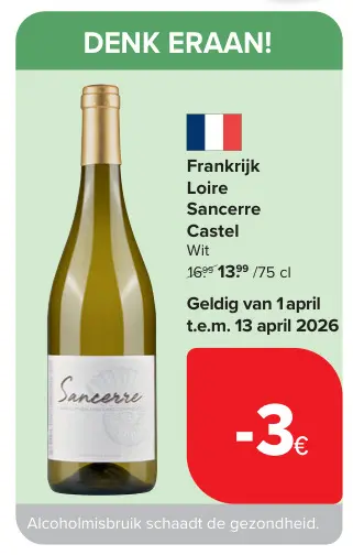 Promotie: Sancerre Castel Wit