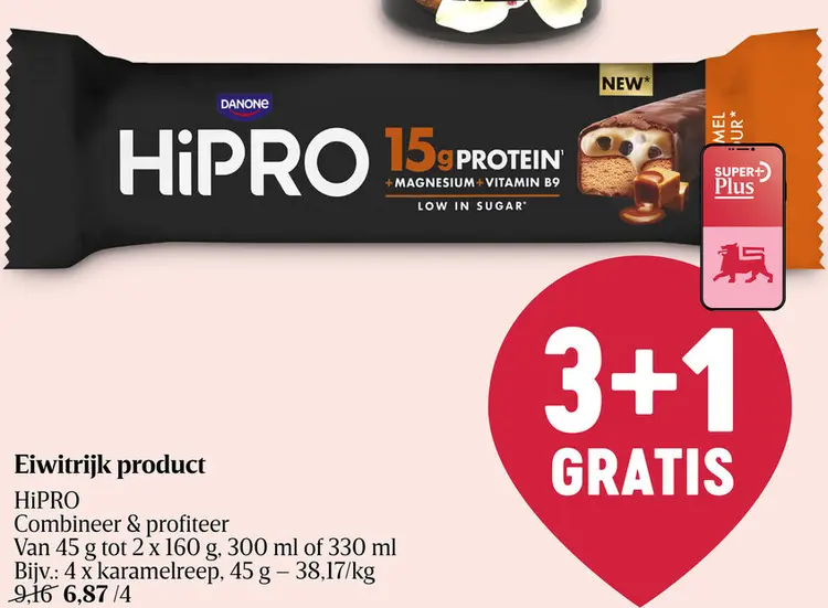 Promotie: Eiwitrijk product HiPRO
