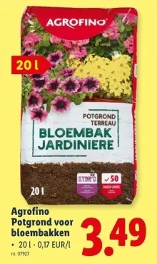 Promotie: Potgrond voor bloembakken