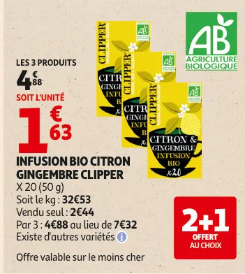 Promotie: Infusion bio citron gingembre
