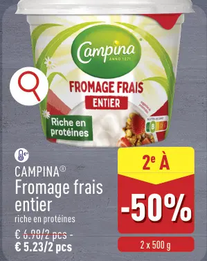 Offre: Fromage frais entier