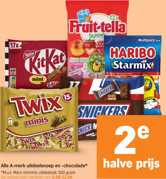 Aanbieding: Uitdeelsnoep en -chocolade