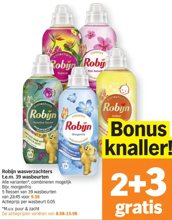 Promotie: Robijn wasverzachters
