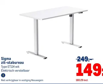 Aanbieding: Sigma zit-stabureau
