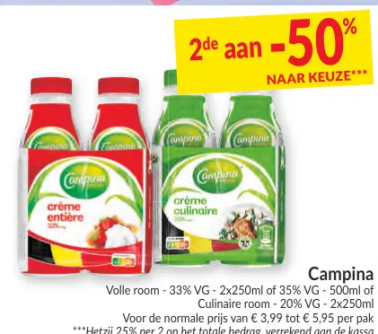 Promotie: Campina Volle room of Culinaire room