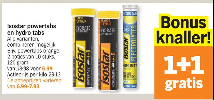 Promotie: powertabs en hydro tabs